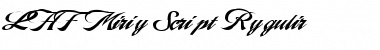 LHF Marie Script Regular Font