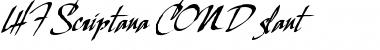 LHF Scriptana COND slant Regular Font