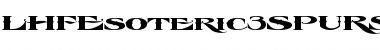 Download LHF Esoteric 3 SPURS Font