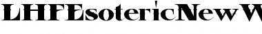 LHF Esoteric New WESTERN Font
