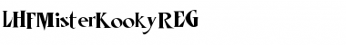 LHFMisterKookyREG Medium Font