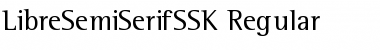 LibreSemiSerifSSK Regular Font