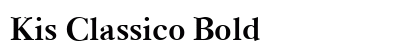 Kis Classico Bold preview