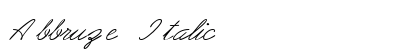 Abbruze Italic preview