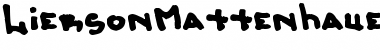 Download LiersonMattenhauer Font Download LiersonMattenhauer Font