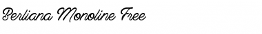 Download Berliana Monoline Free Font