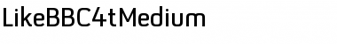 Download LikeBBC4tMedium Font