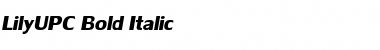 LilyUPC Bold Italic Font