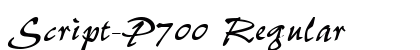 Script-P700 Regular preview