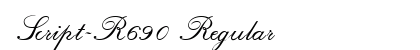 Script-R690 Regular preview