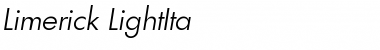 Download Limerick-LightIta Font Download Limerick-LightIta Font