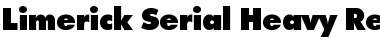 Limerick-Serial-Heavy Regular Font