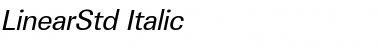 LinearStd Italic Font