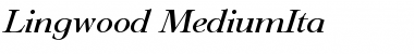 Download Lingwood-MediumIta Font