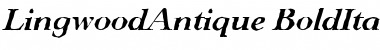 LingwoodAntique BoldItalic Font
