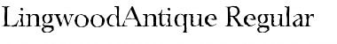 LingwoodAntique Regular Font