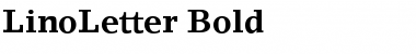 LinoLetter Bold Font