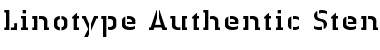 LTAuthenticStencil Regular Font