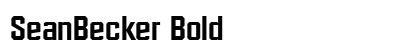 SeanBecker Bold preview