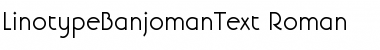 Download LTBanjoman Text Roman Font