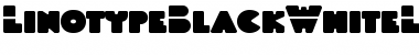 Download LTBlackWhiteLaser Font