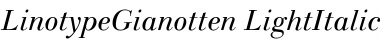 Download LTGianotten Light Font