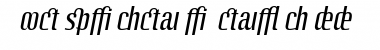 LTOctane Addition Italic Font