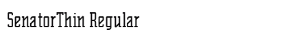 SenatorThin Regular preview
