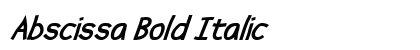 Abscissa Bold Italic Preview