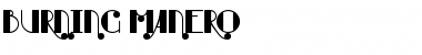 Download Burning Manero Font