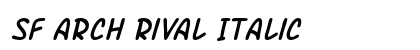 SF Arch Rival Italic preview