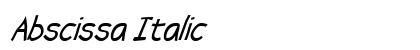 Abscissa Italic preview