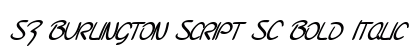 SF Burlington Script SC Bold Italic Preview