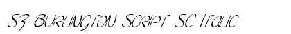 SF Burlington Script SC Italic Preview