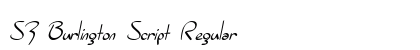 SF Burlington Script Regular preview