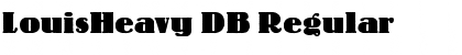LouisHeavy DB Regular Font