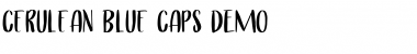 Download Cerulean Blue Caps DEMO Font