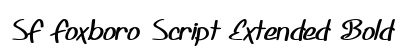 SF Foxboro Script Extended Bold preview