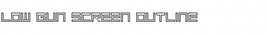 Download Low Gun Screen Outline Font