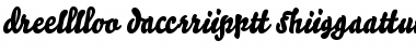 Bello Script Ligatures Regular Font