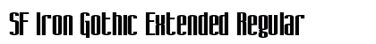 SF Iron Gothic Extended Regular preview