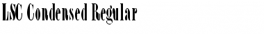 LSC Condensed Regular Font