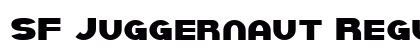 SF Juggernaut Regular preview