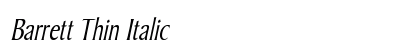 Barrett Thin Italic preview