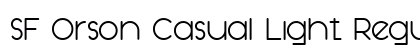 SF Orson Casual Light Regular preview