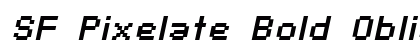 SF Pixelate Bold Oblique Preview