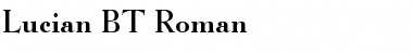 Lucian BT Roman Font