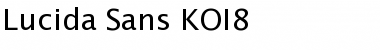 Download Lucida Sans KOI8 Font