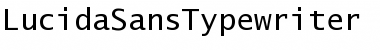 LucidaSansTypewriter Roman Font