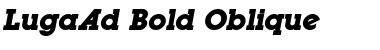 LugaAd Bold Oblique Font